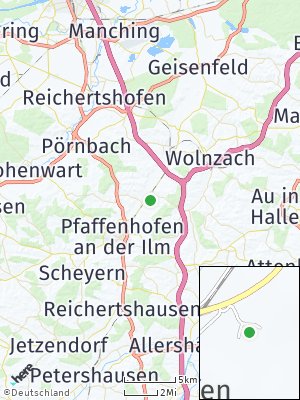 Here Map of Griesbach an der Ilm