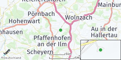 Google Map of Griesbach an der Ilm