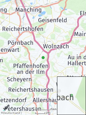 Here Map of Walkersbach an der Ilm
