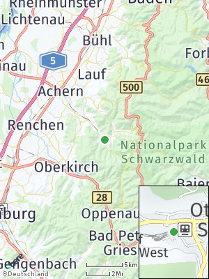 Here Map of Ottenhöfen im Schwarzwald