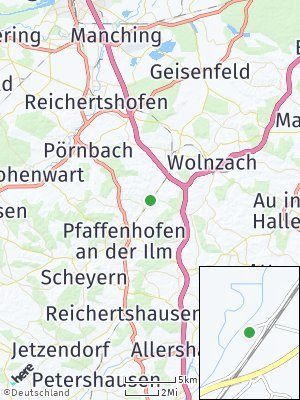 Here Map of Kreuzmühle an der Ilm