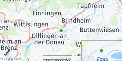 Google Map of Höchstädt an der Donau