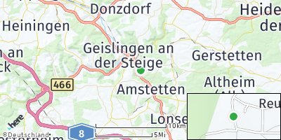 Google Map of Hofstett am Steig