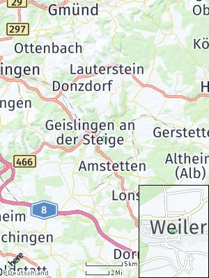 Here Map of Weiler ob Helfenstein