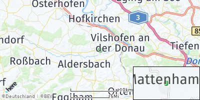 Google Map of Mattenham bei Vilshofen