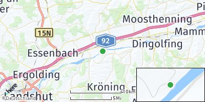Google Map of Wörth an der Isar