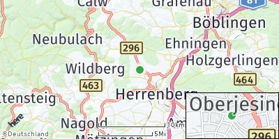 Google Map of Oberjesingen