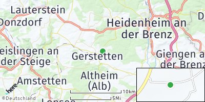 Google Map of Gerstetten