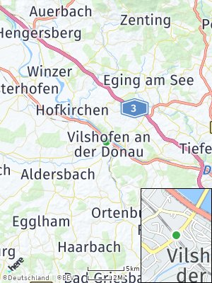Here Map of Vilshofen an der Donau