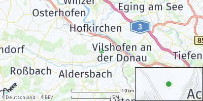 Google Map of Alkofen bei Vilshofen