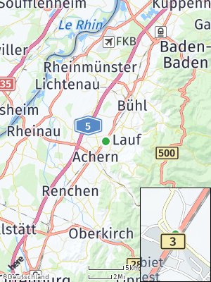 Here Map of Sasbach bei Achern