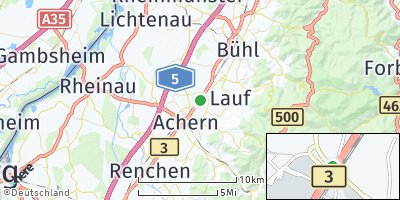 Google Map of Sasbach bei Achern