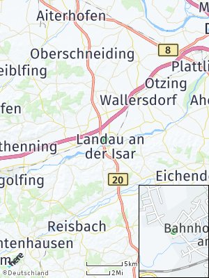 Here Map of Landau an der Isar