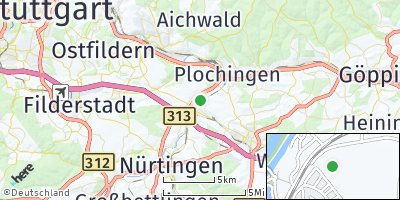 Google Map of Wendlingen am Neckar