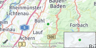 Google Map of Gemeinde Bühlertal