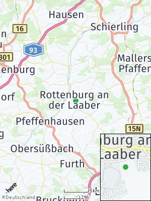 Here Map of Rottenburg an der Laaber