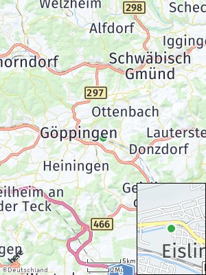 Here Map of Eislingen / Fils