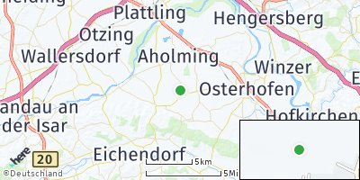 Google Map of Buchhofen bei Osterhofen