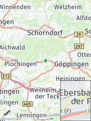 Here Map of Ebersbach an der Fils