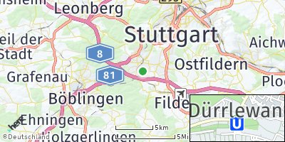 Google Map of Dürrlewang