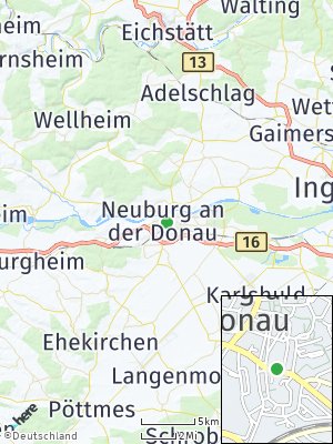 Here Map of Neuburg an der Donau