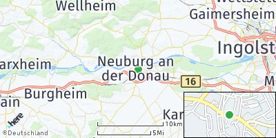 Google Map of Neuburg an der Donau
