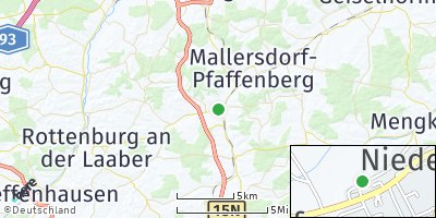 Google Map of Neufahrn in Niederbayern