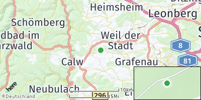 Google Map of Althengstett