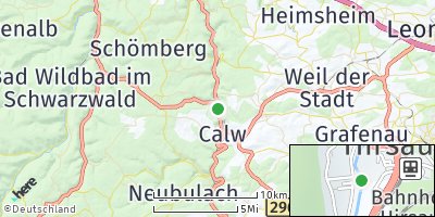Google Map of Hirsau-Lützenhardter Hof