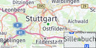 Google Map of Sillenbuch