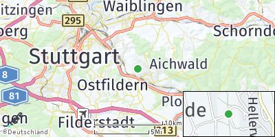 Google Map of Esslingen am Neckar