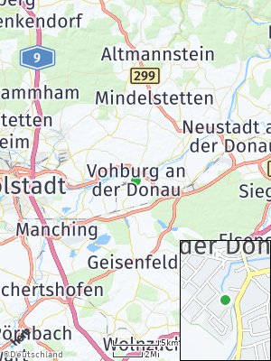 Here Map of Vohburg an der Donau