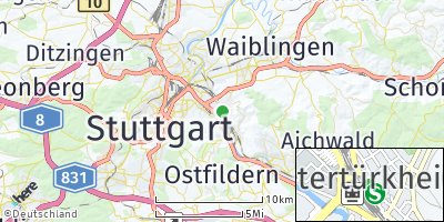 Google Map of Untertürkheim