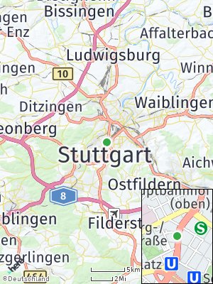 Here Map of Stuttgart