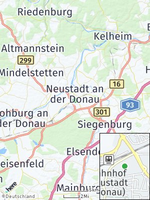Here Map of Neustadt an der Donau