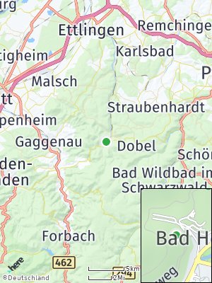 Here Map of Bad Herrenalb