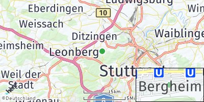 Google Map of Bergheim