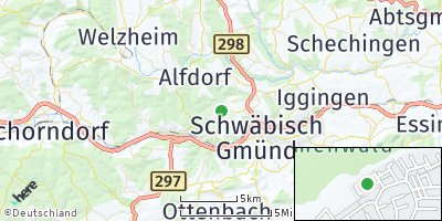 Google Map of Großdeinbach