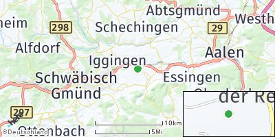 Google Map of Böbingen an der Rems