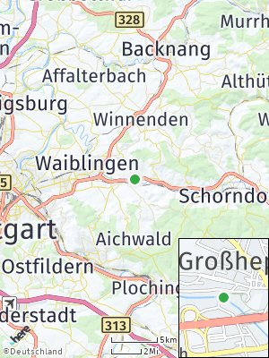 Here Map of Weinstadt