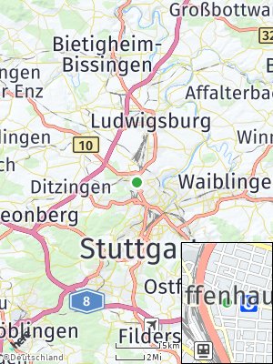 Here Map of Zuffenhausen
