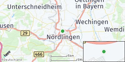 Google Map of Baldingen bei Nördlingen