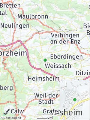 Here Map of Mönsheim