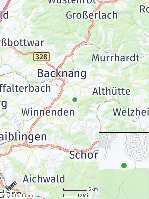 Here Map of Allmersbach im Tal