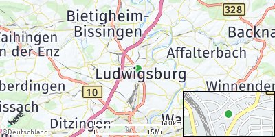 Google Map of Ludwigsburg