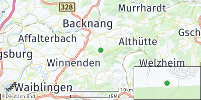 Google Map of Allmersbach im Tal