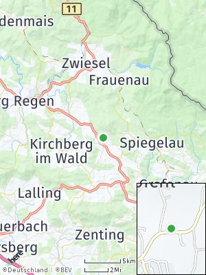 Here Map of Kirchdorf im Wald