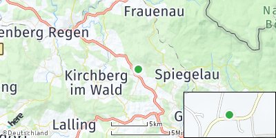 Google Map of Kirchdorf im Wald