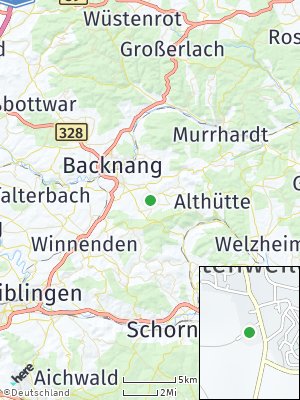 Here Map of Weissach im Tal