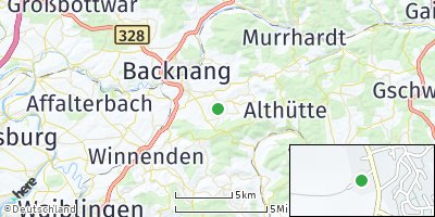 Google Map of Weissach im Tal